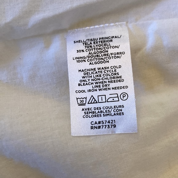 ANN TAYLOR White and Yellow Blouse - Picture 5 of 5